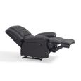 FAUTEUIL  Fauteuil de relaxation en cuir et PVC noir