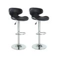 TABOURET Lot de 2 tabourets de bar 'YORK'