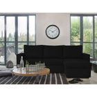 CANAPE - SOFA - BANQUETTE ADDICT Canapé d'angle convertible Noir