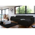 CANAPE - SOFA - BANQUETTE MANHATTAN Canapé P.U d'angle droit noir