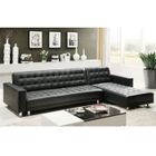  COCOON Canapé d'angle droit convertible noir