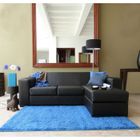  TWIN Canapé pvc d'angle réversible noir