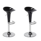  Lot de 2 tabourets de bar POP noirs