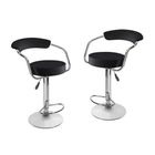 TABOURET Lot de 2 tabourets de bar 'CHARLY' noirs