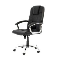 CHAISE DE BUREAU ALPHASON HOUSTON Fauteuil cuir noir