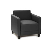 FINLANDEK Fauteuil NELIÖ 68x70cm simili noir FINLANDEK Fauteuil NELIÖ 68x70cm simili noir