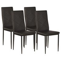 LOSANGE Lot de 4 chaises de salle à manger LOSANGE Lot de 4 chaises de salle à manger