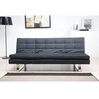 CANAPE - SOFA - BANQUETTE OXFORD Banquette Clic-clac Multipositions P.U Noir