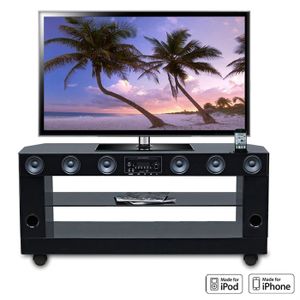 MEUBLES TV SOUNDV8801NOIR MEUBLE HI FI