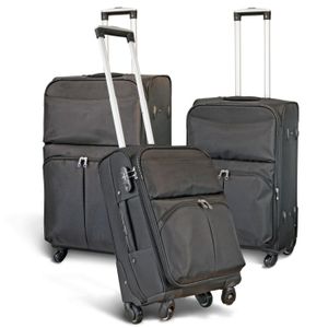 SET DE VALISES KINSTON Set de 3 valises trolley 4 roues SET DE VALISES KINSTON Set de 3 valises trolley 4 roues