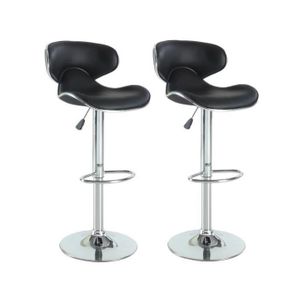 TABOURET Lot de 2 tabourets de bar 'YORK' TABOURET Lot de 2 tabourets de bar 'YORK'