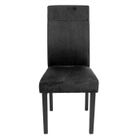 CHAISE  Lot de 2 chaises JERRY noires