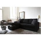 CANAPE - SOFA - BANQUETTE JULES Canapé d'angle convertible noir
