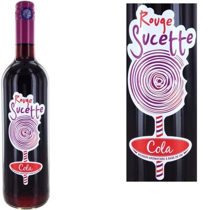 Rouge Sucette Cola Boisson Aromatisée rouge Achat / Vente vin rouge