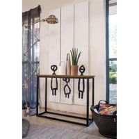 FACTO Console 103cm plaquée chêne/métal FACTO Console 103cm plaquée chêne/métal