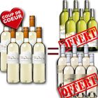  6 achetées = 12 OFFERTES Vin Blanc F. Lurton