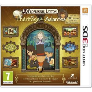 JEUX 3DS Professeur Layton et L'Héritage des Aslantes 3DS JEUX 3DS Professeur Layton et L'Héritage des Aslantes 3DS