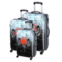 BULLROT Set 3 valises trolley double 4 roues BULLROT Set 3 valises trolley double 4 roues