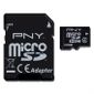 CARTE MEMOIRE PNY Micro SD Optima Classe 4 32Go avec adaptateur