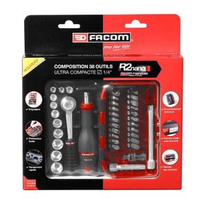 Coffret compact de serrage 1/4" + set de vissage 3