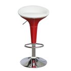  Lot de 2 Tabourets de bar COSMO Rouge et blanc