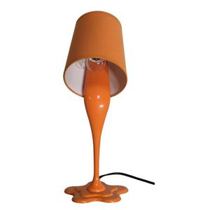 Lampe à poser "pot de peinture" orange