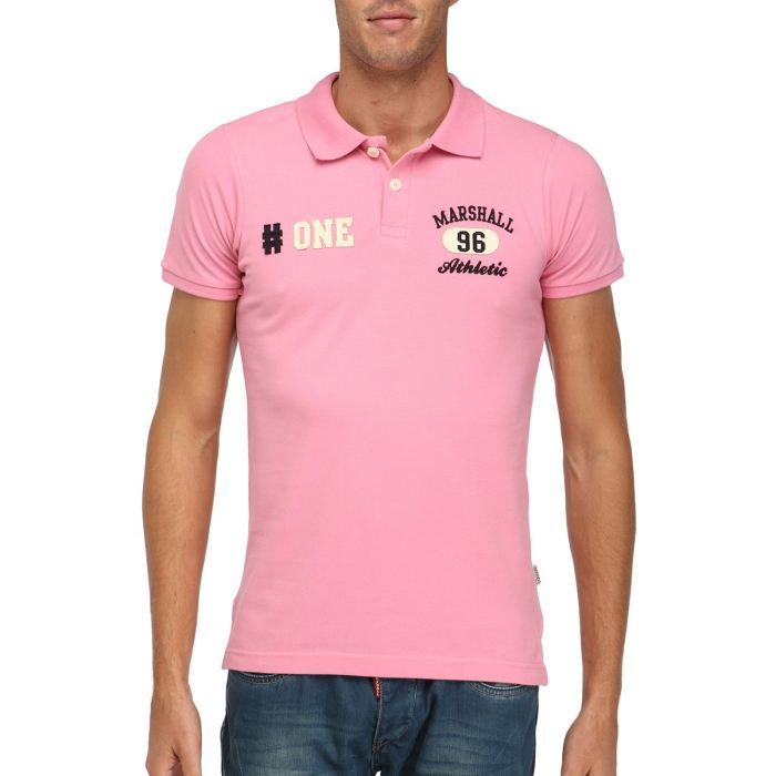 Polo Homme Rose Rose Achat / Vente polo US MARSHALL Polo Homme