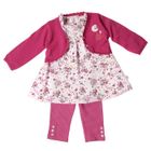 ENSEMBLE / COMBINAISON Ensemble 3 pièces bébé fille Fraise - Rose Pale