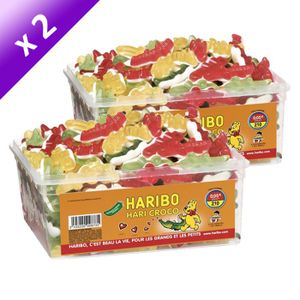 CONFISERIE DE SUCRE HARIBO Hari Croco 210 pièces x2