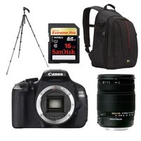 APPAREIL PHOTO NUMERIQUE CANON EOS 600D + SIGMA18250 + SAC + SD + TREPIED