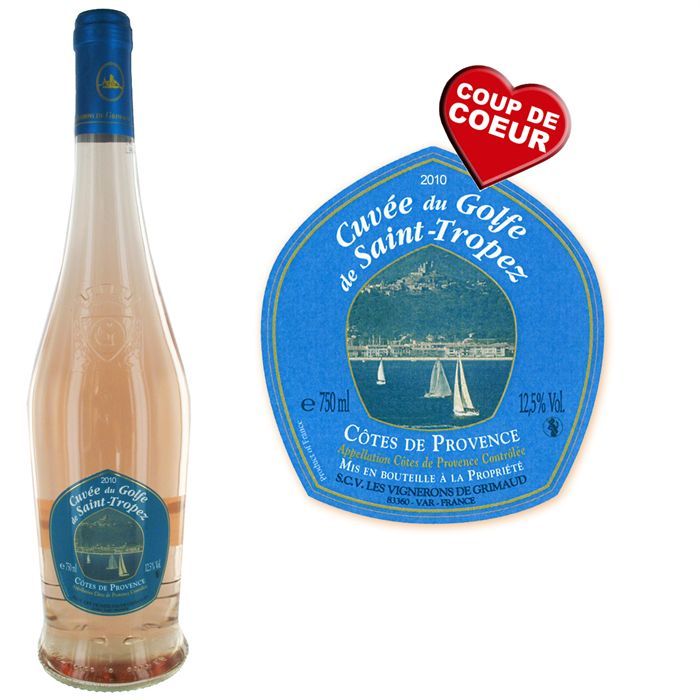 Saint Tropez Cuvée du Golfe 2010 Achat / Vente vin rosé Rosé de Saint