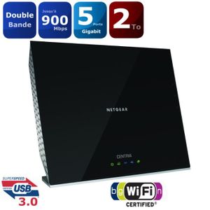 SERVEUR STOCKAGE - NAS Netgear routeur Wifi N900 + disque 2To WNDR4720 SERVEUR STOCKAGE - NAS Netgear routeur Wifi N900 + disque 2To WNDR4720