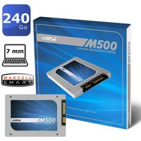 DISQUE DUR SSD Crucial 240Go SSD 2,5" M500
