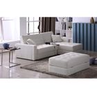  OTTO canapé d'angle droit convertible Blanc