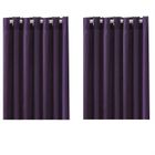  2 Rideaux à œillets occultant deep purple