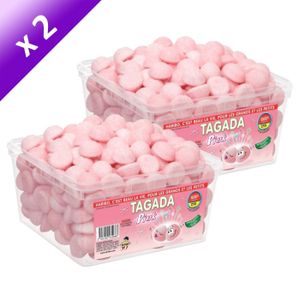 CONFISERIE DE SUCRE Haribo Maxi Tagada Pink 210 pièces x2
