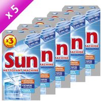SUN Nettoyant Machine 3 Doses 0,12kg (x5) SUN Nettoyant Machine 3 Doses 0,12kg (x5)