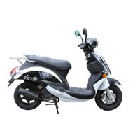 Scooter Eurocka Retro New Cute JJ50QT-3 Blanc/Noir Scooter Eurocka Retro New Cute JJ50QT-3 Blanc/Noir