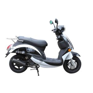 SCOOTER Scooter Eurocka Retro New Cute JJ50QT-3 Blanc/Noir