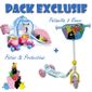 TROTTINETTES Patinette + Patins + Protections - Barbapapa