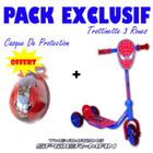 VEHICULE ENFANT Spiderman - Trottinette 3 Roues + Casque OFFERT