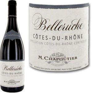 VIN ROUGE Chapoutier Belleruche Côtes du Rhône 2013 x1 VIN ROUGE Chapoutier Belleruche Côtes du Rhône 2013 x1