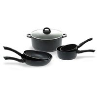BATTERIE DE CUISINE  SITRAM Batterie 5 pièces fonte d'alu pierre