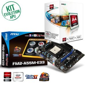 PACK COMPOSANT Kit Evo AMD APU A4 Exoray