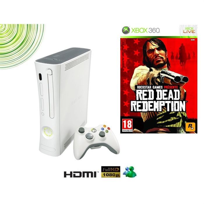 CONSOLE XBOX360 ARCADE + RED DEAD REDEMPTION + Pac Achat / Vente