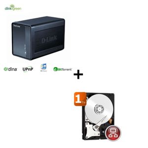 SERVEUR STOCKAGE - NAS  Bundle DNS-325 + 1 Red 1To 3.5" 64Mo