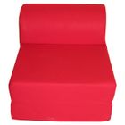 CHAUFFEUSE Chauffeuse dépliable rouge polycoton