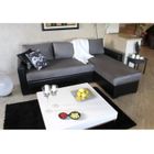 CANAPE - SOFA - BANQUETTE PLUZZ Canapé convertible angle réversible bicolore