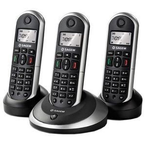 Téléphone fixe SAGEM D16T TRIO Téléphone fixe SAGEM D16T TRIO