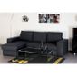 CANAPE - SOFA - BANQUETTE FABB Canapé d'Angle convertible Gris